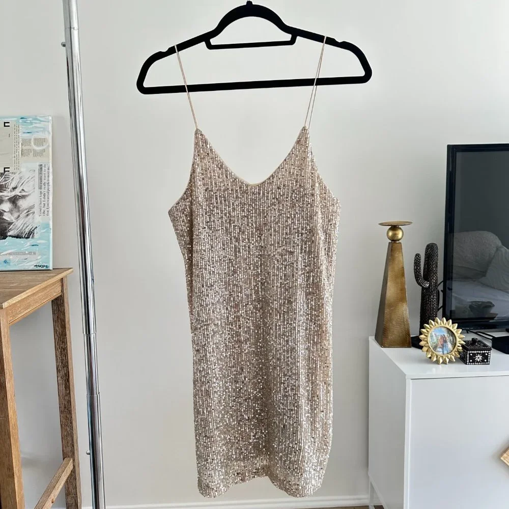 Sequin Mini Dress For Party Bachelorette Festival Coastal Cowgirl - Picture 10 of 13